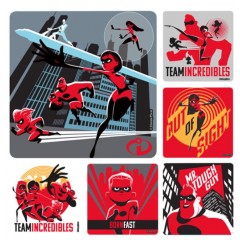 Sherman Dental THE INCREDIBLES 2 STICKERS