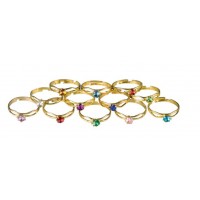 Sherman Dental BOXED BIRTHSTONE RINGS ASSORTED