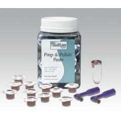 SULTAN TOPEX® PREP & POLISH™ PASTE - Prep & Polish Paste, 100-2g Cups, Prophy Ring & 2 Upgrade Angles