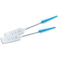 Sunstar GUM Soft-Picks Wider Spaces, Blue 72 Pk/Bx. Tapered design with flexible and soft bristles