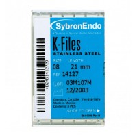 SybronEndo K-Files 6/Box. Stainless Steel ( # 06 , 25 mm )