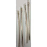 TMG 6" Disposable Saliva Ejector 100 pcs / Bag,  Clear/Clear tip