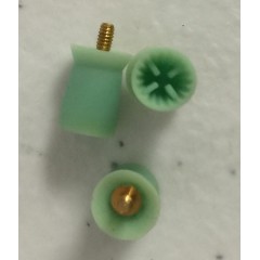 TM Global Disposable Prophy Cups- Screw-on regular cups Dark Green, 100/bag