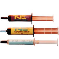 TNE-Temrex Non-Eugenol Temporary Cement, 10g syringe Part A, 10g syringe Part B, Releasing Agent