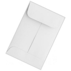 Coin Envelopes, 3 X-ray Film Storage, 2 1/2 x 4 3/8 , 500/Box - WHITE