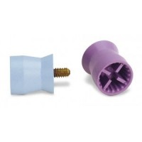 Young Webbed Screw Type Prophy Cup, Petite Latex Free, Soft, Purple, package