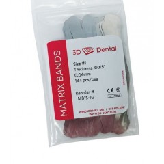 3D Dental Matrix Bands .0015 144/Pk #3